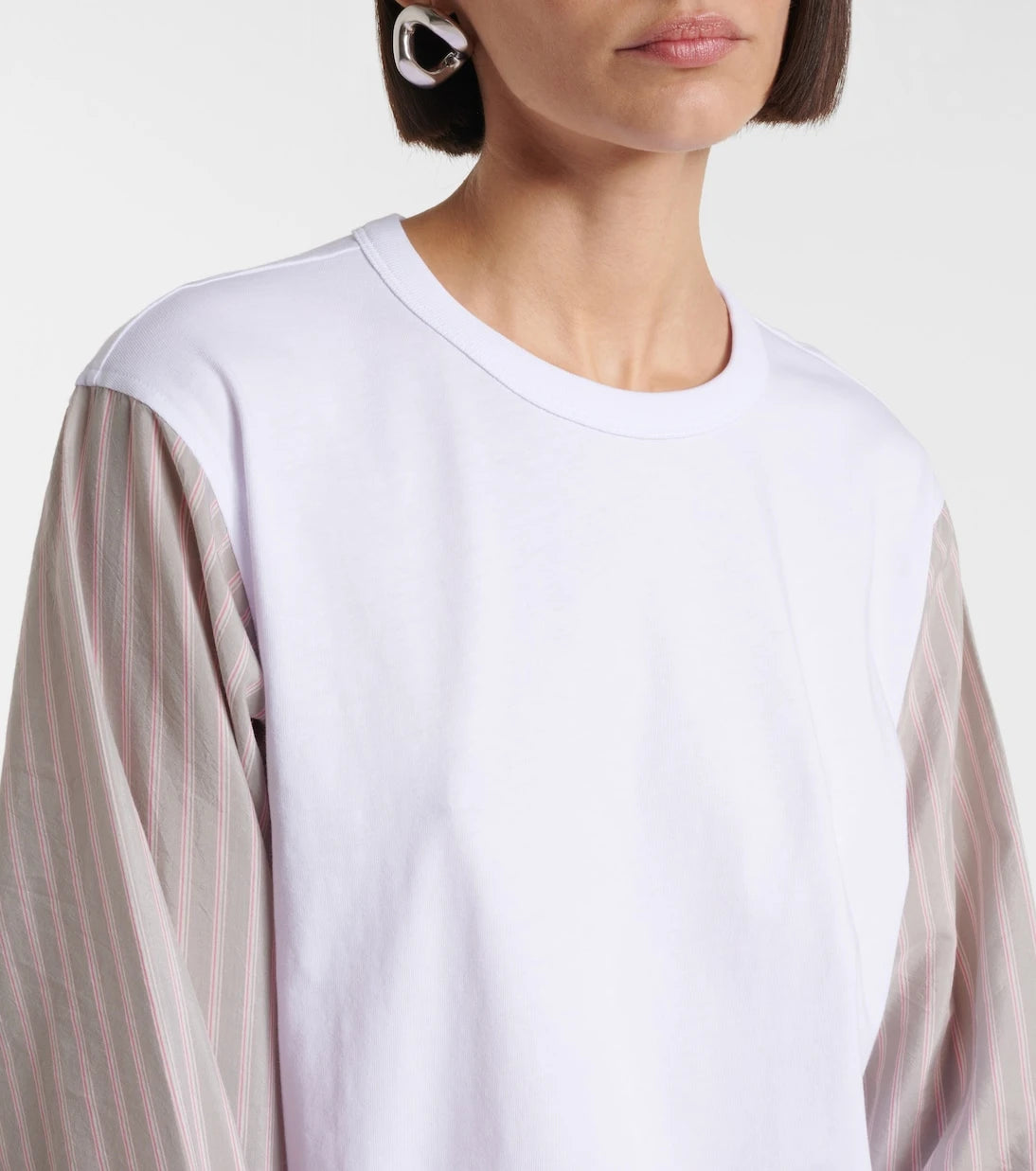 Dries Van Noten - Deconstructed cotton-blend T-shirt