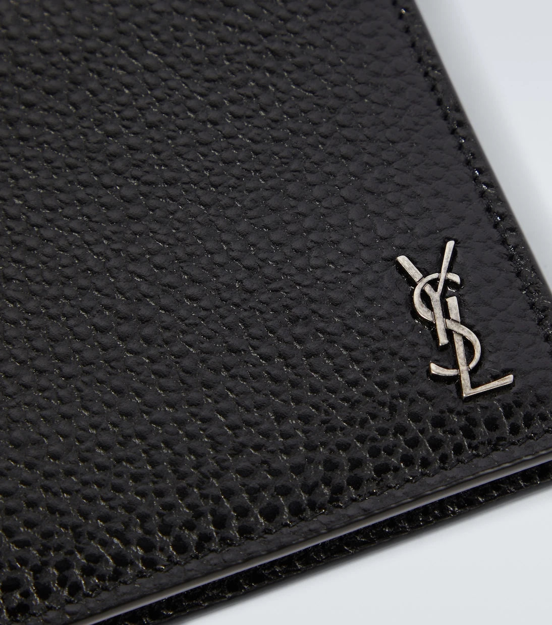 Saint Laurent - Tiny Cassandre East/West leather wallet