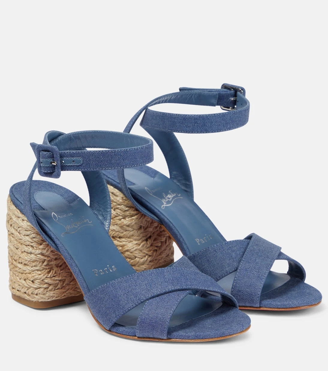 Christian Louboutin - Summer Mariza denim espadrilles sandals