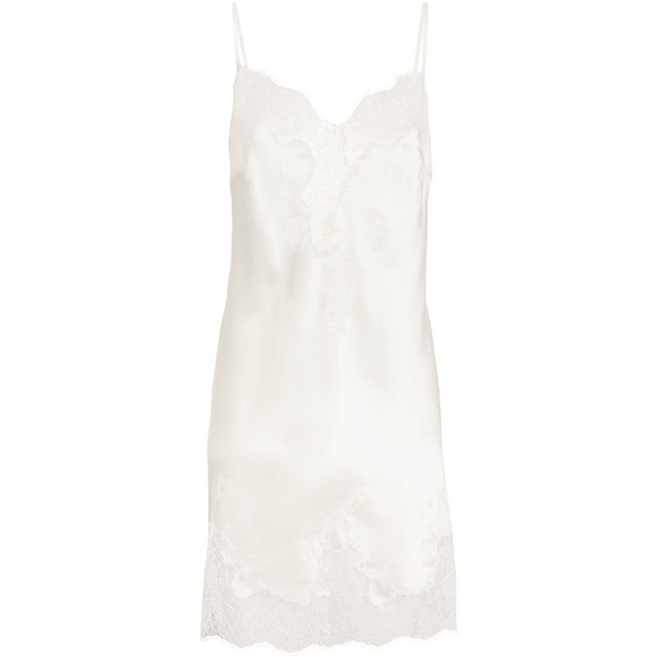 Silk Lace-Trim Chemise