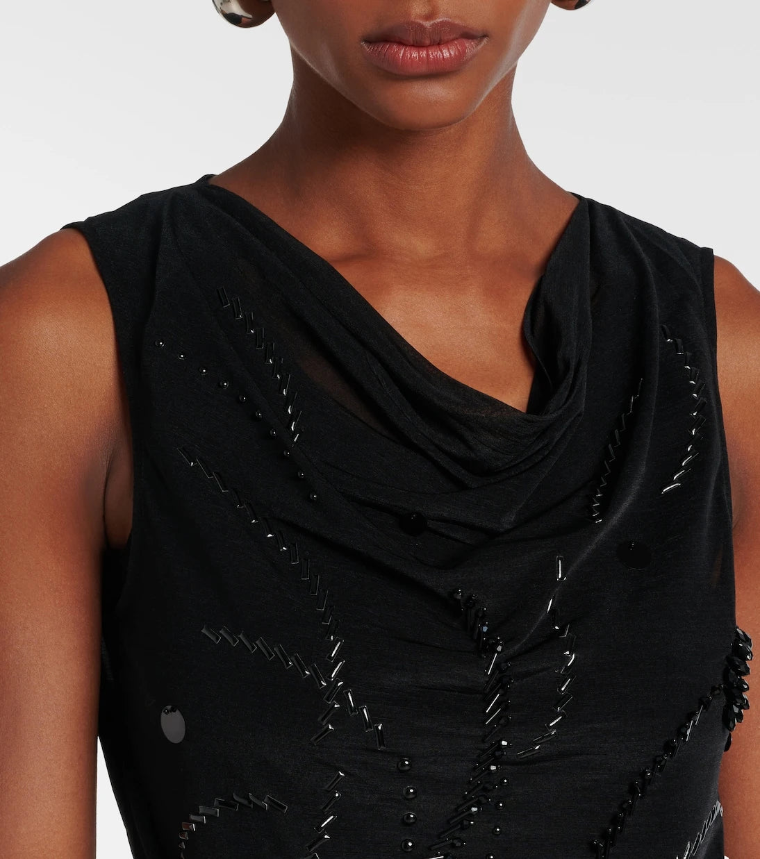 Xu Zhi - Beaded mesh top