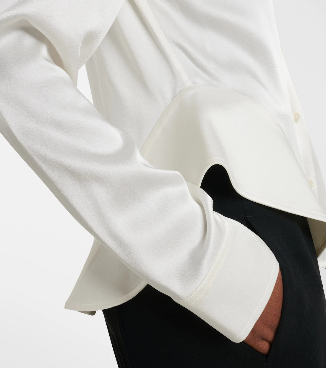 Stella McCartney - Peplum satin shirt