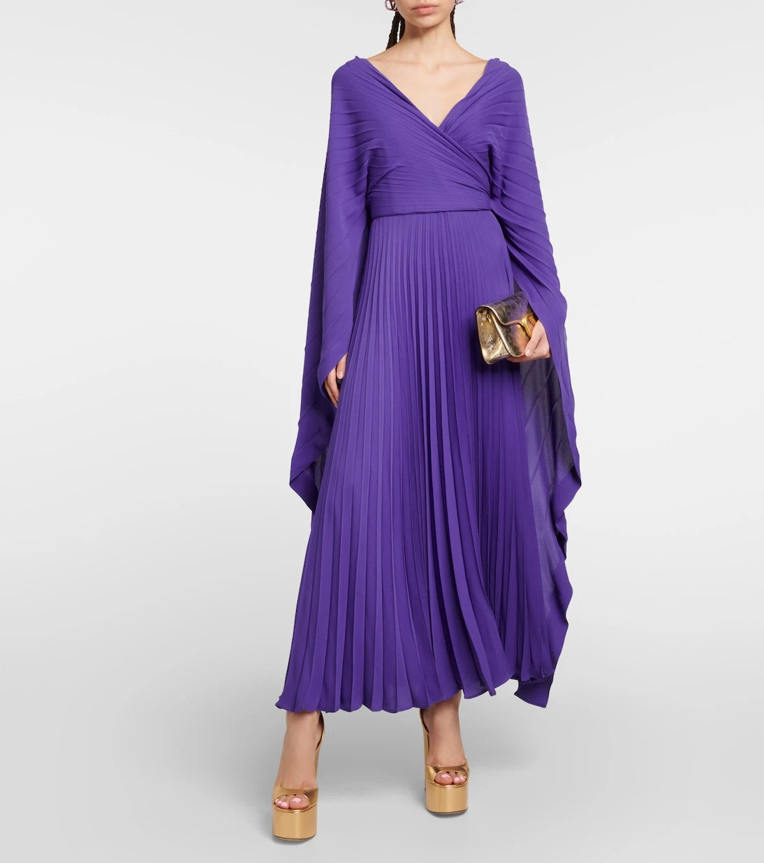 Valentino - Pleated silk gown