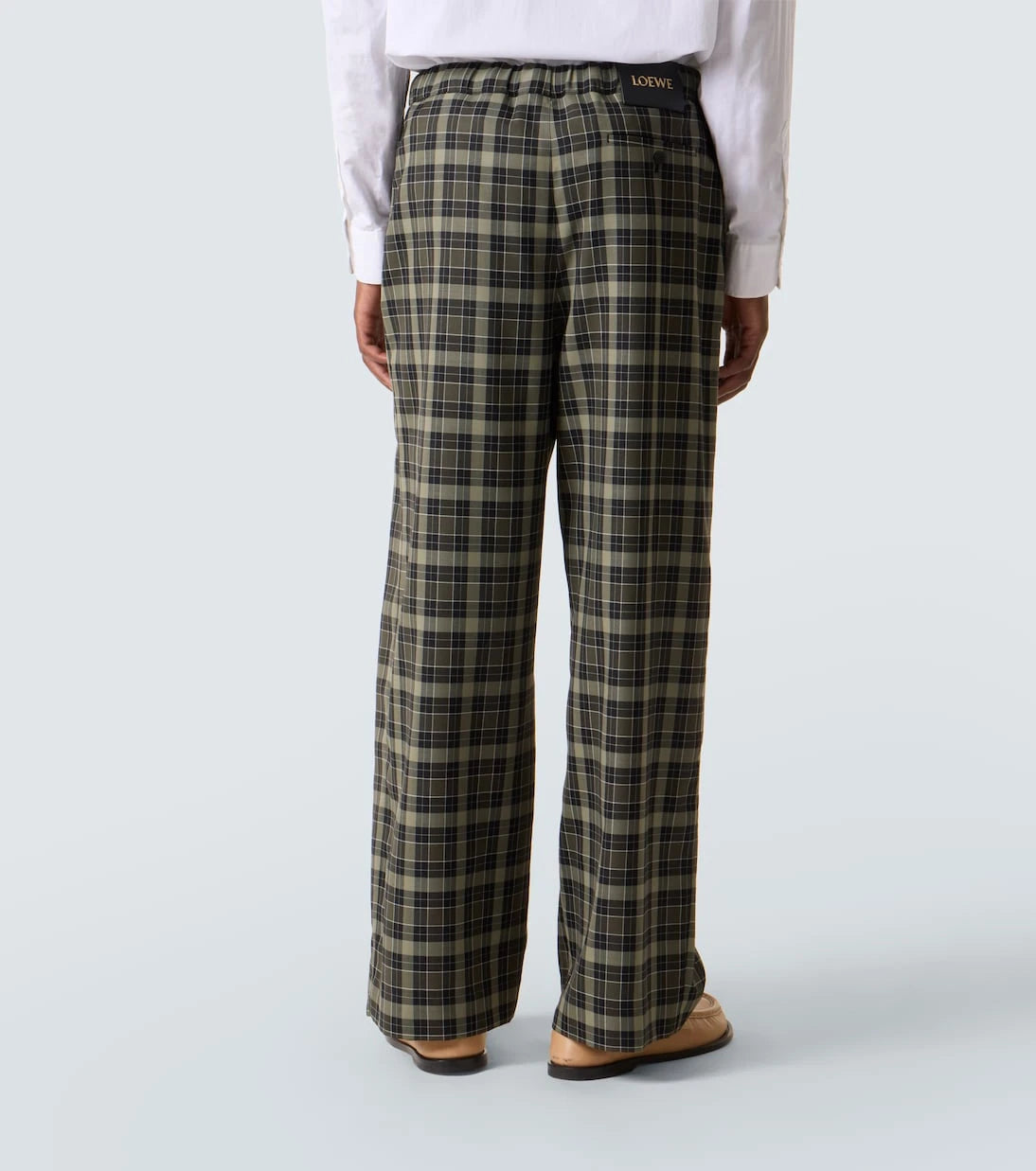 Loewe - Checked wide-leg pants