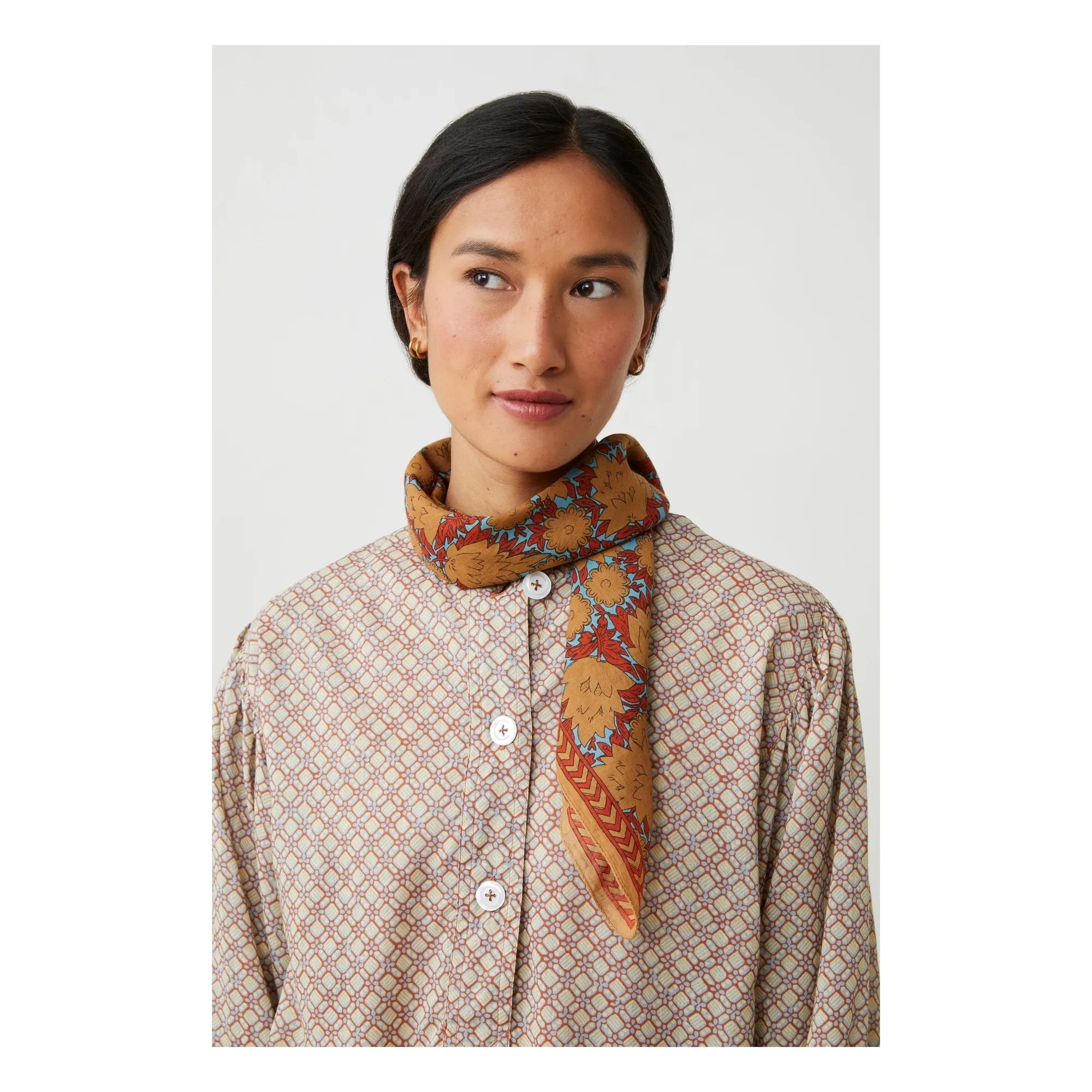Moismont - Ajmer scarf N°791 Cotton | Camel