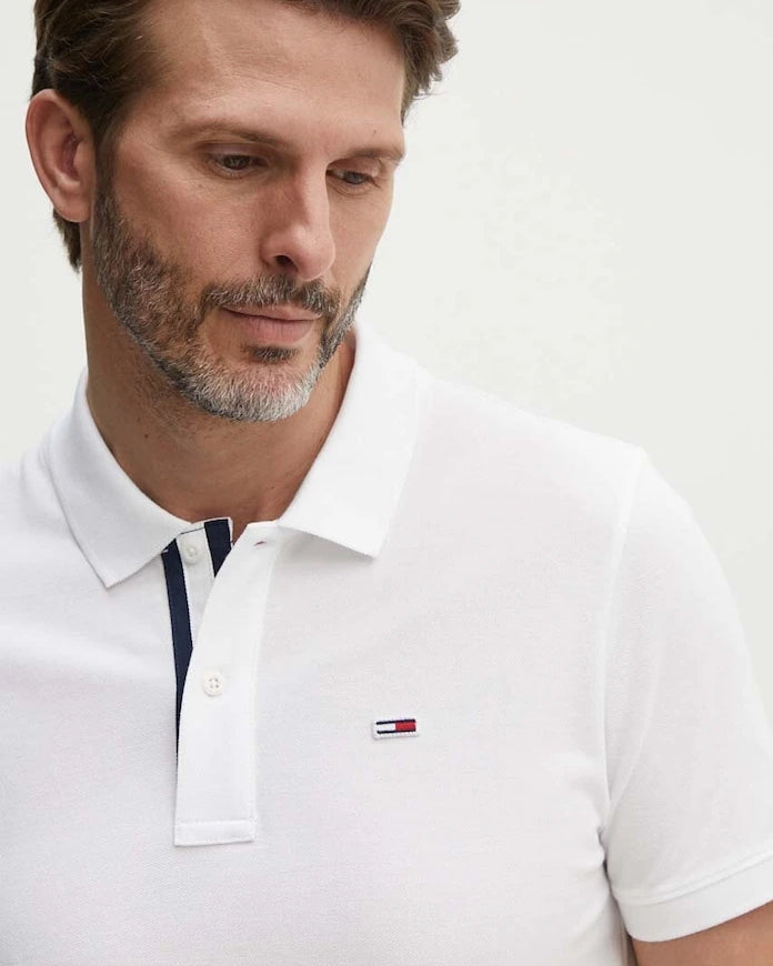 Tommy Jeans Yakalı Pamuklu Tişört