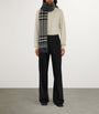 Cashmere Contrast Check Scarf