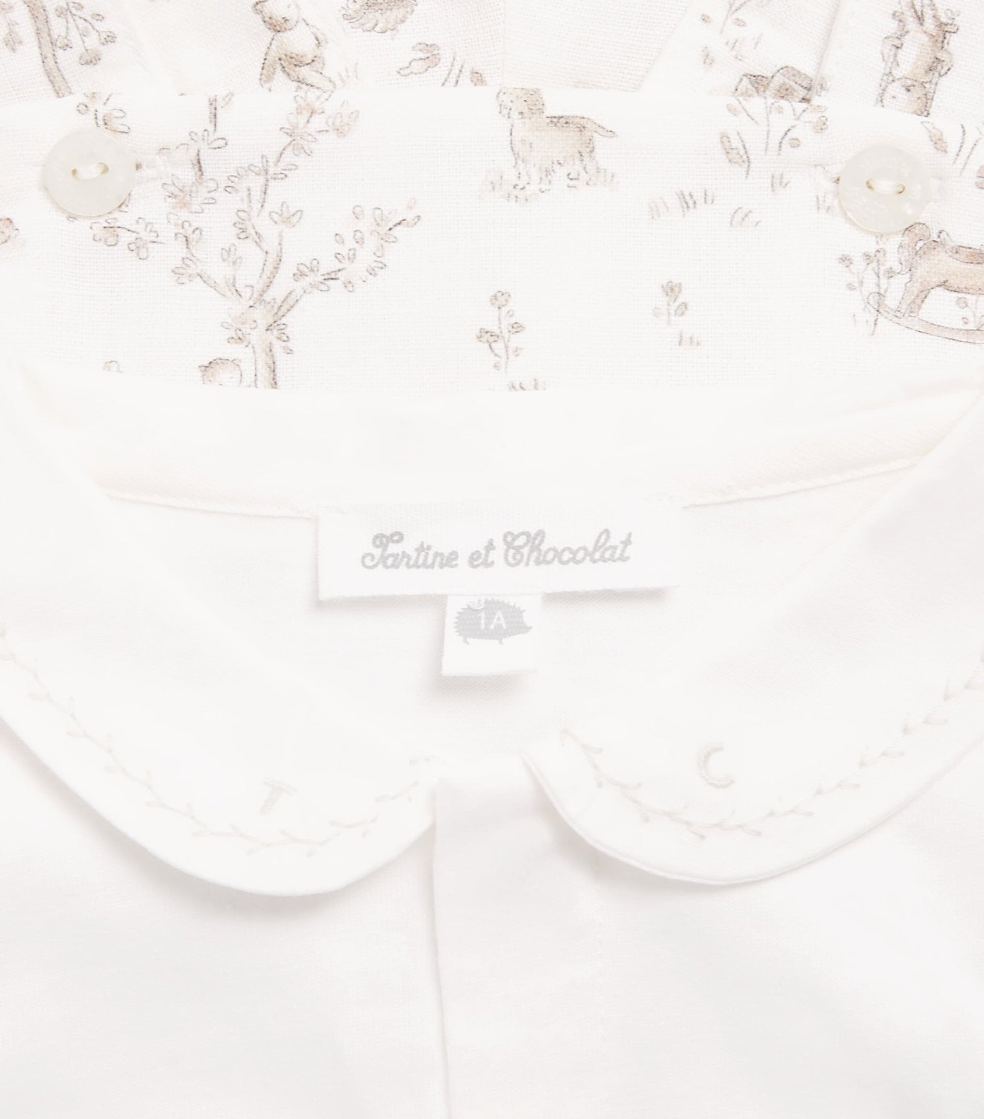 Tartine et Chocolat Linen-Cotton Bodysuit and Dungarees Set (1-18 Months)