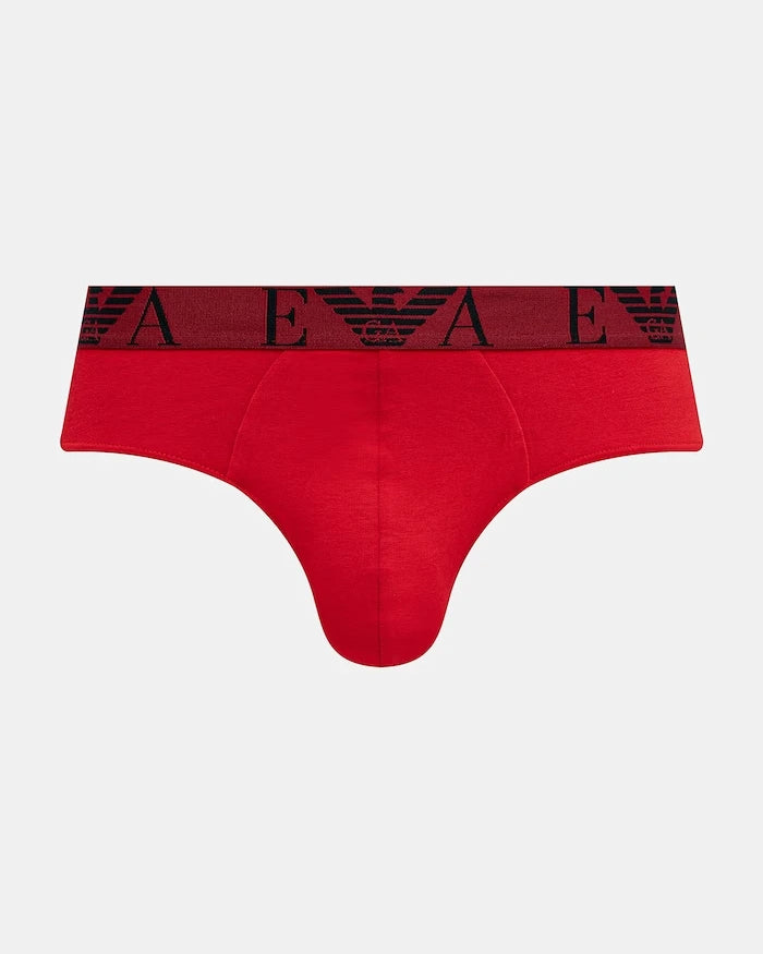 Emporio Armani Underwear erkek pamuklu elastan slip 3'lü