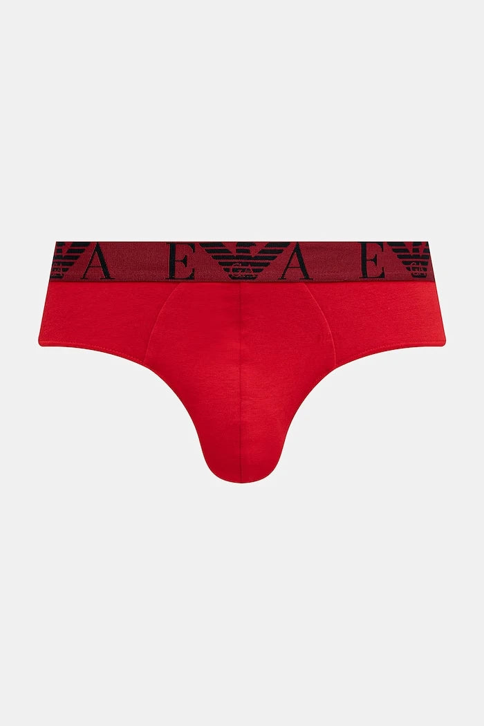 Emporio Armani Underwear erkek pamuklu elastan slip 3'lü