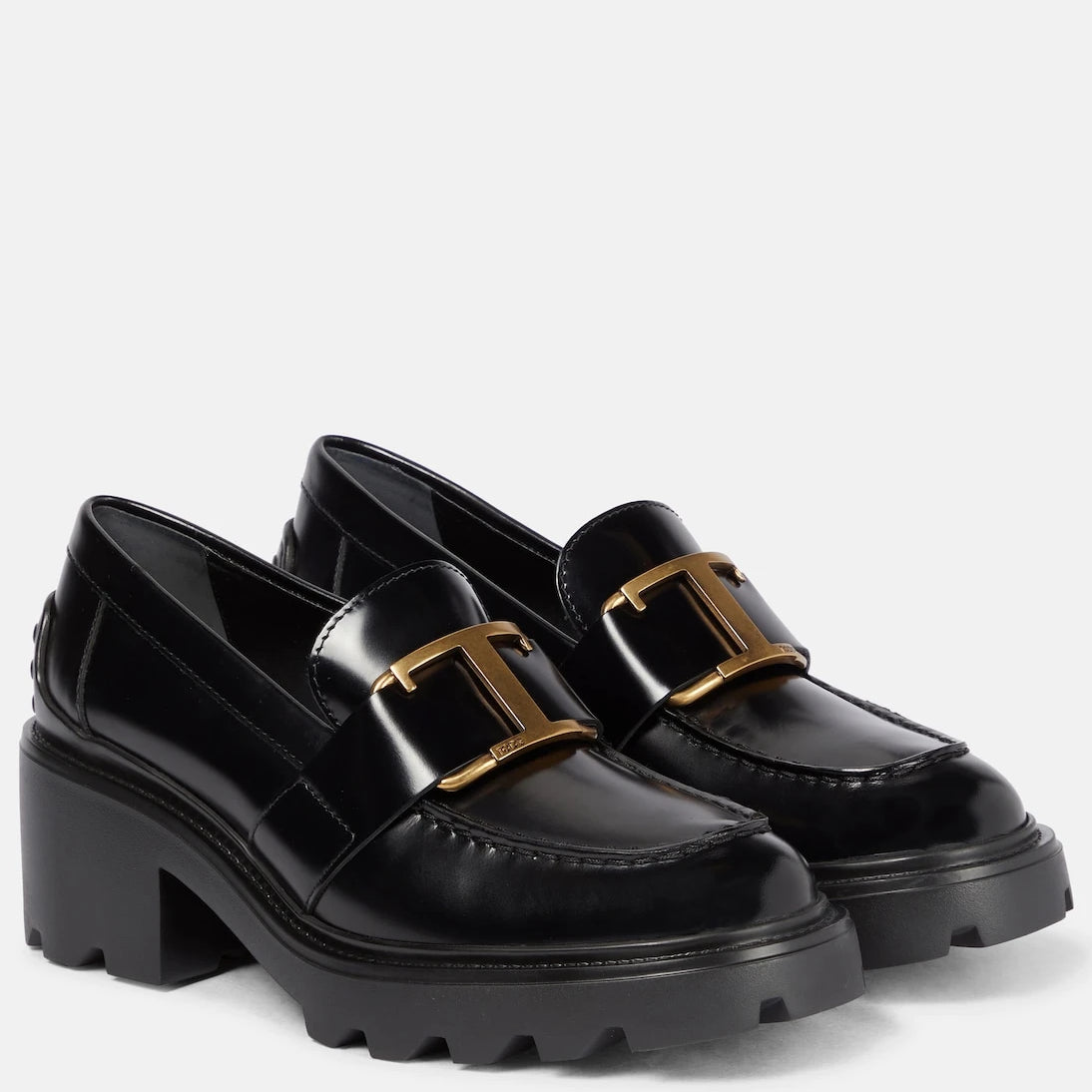 Tod's - Leather platform loafers