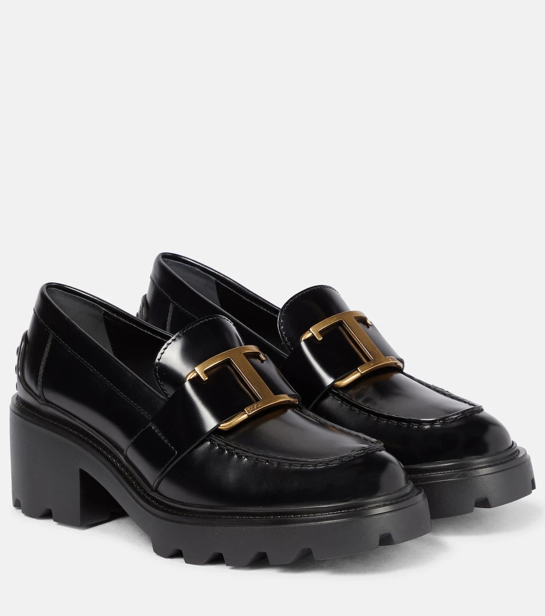 Tod's - Leather platform loafers