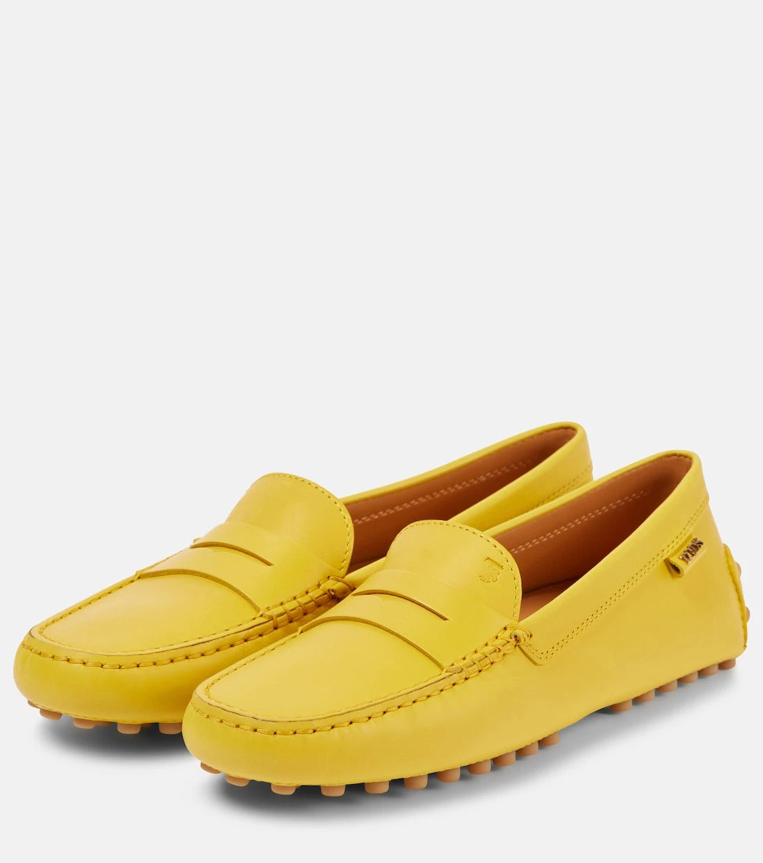 Tod's - Gommino metallic leather driving shoes