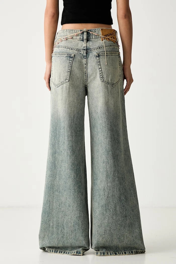 Miss Sixty wide leg kadın jeans