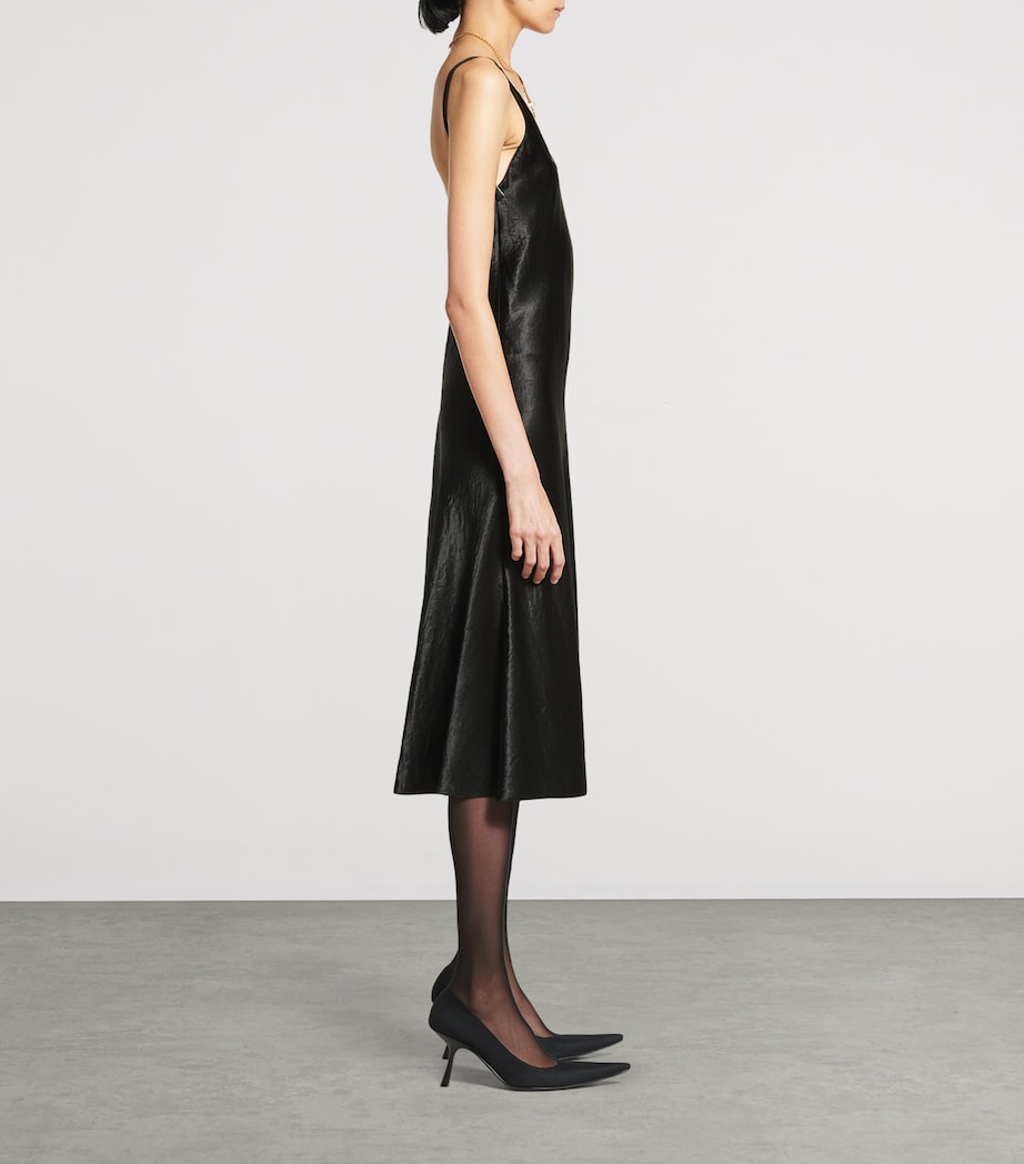 Balenciaga Black Midi Slip Dress
