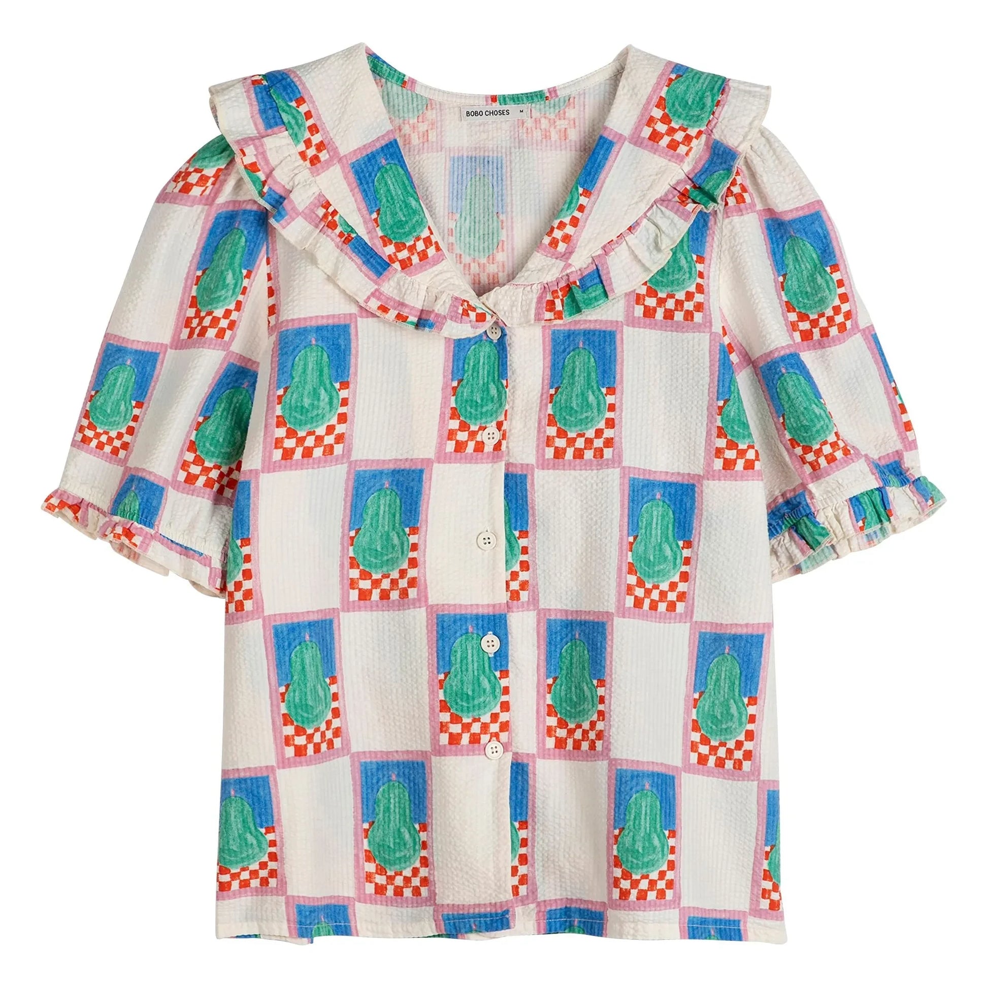 Bobo Choses - Pear Cotton Shirt | Cream