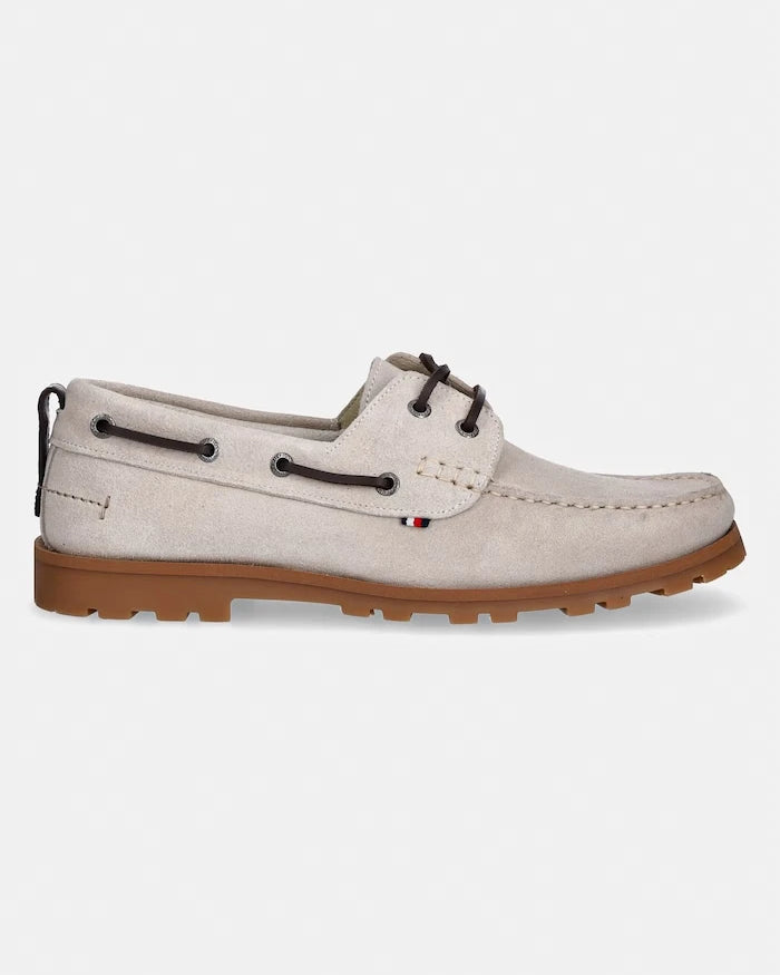 Tommy Hilfiger Erkek Süet Mokasen HILIFGER LIGHT SDE BOAT SHOE