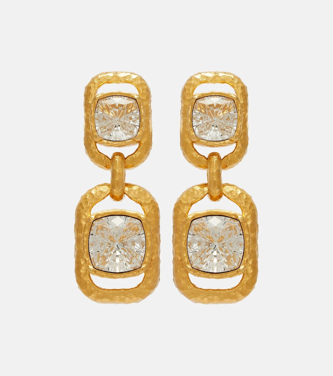 Oscar de la Renta - Crystal-embellished drop earrings