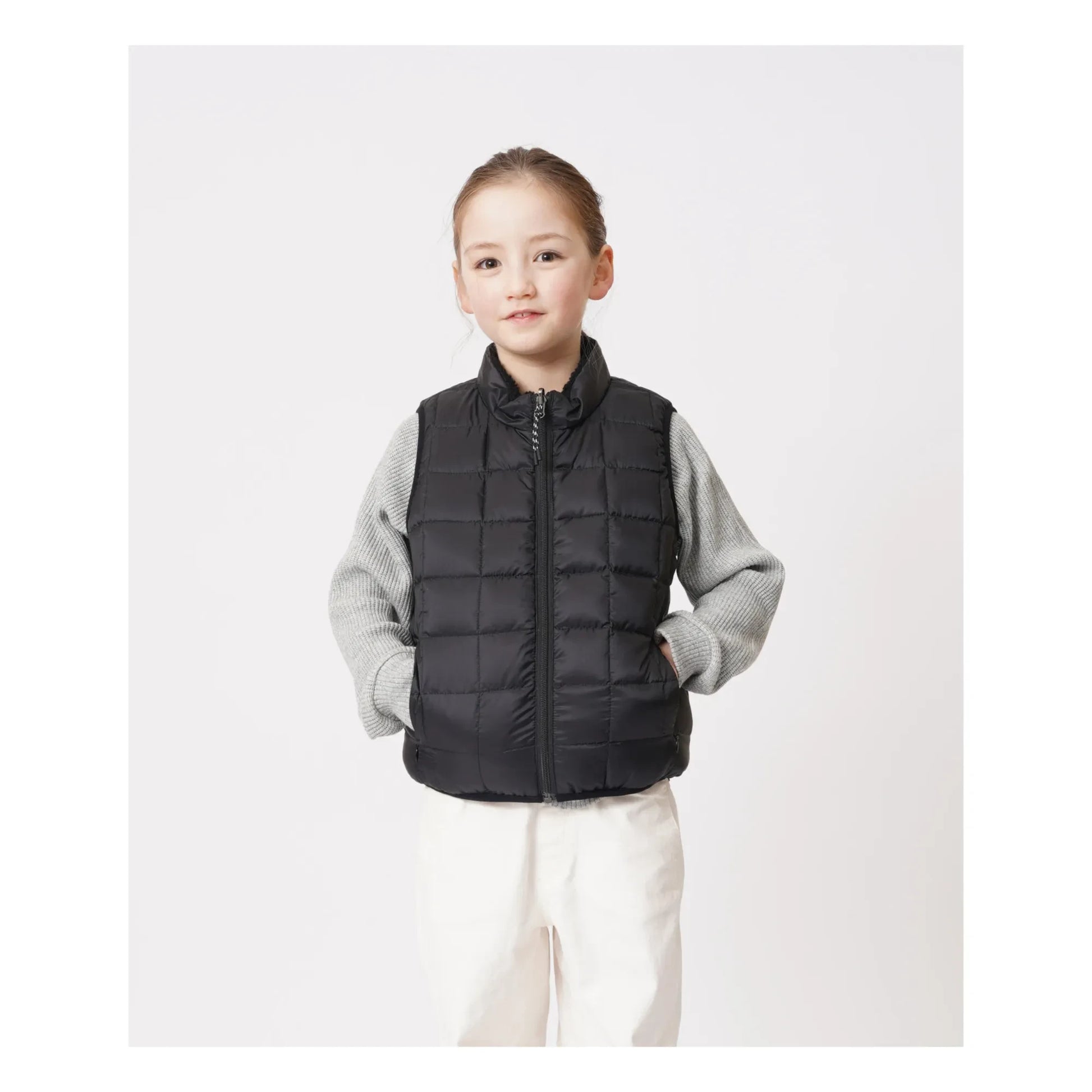 Taion - Down x Boa Mountain Reversible Sleeveless Jacket | Black