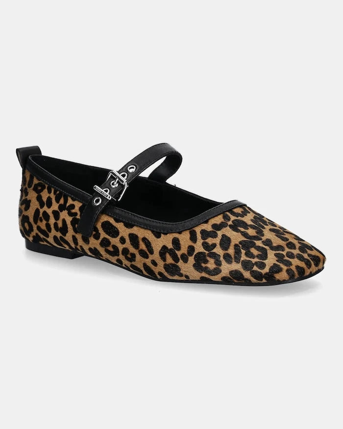 Tommy Jeans MARYJANE LEOPARD BALLERINA Deri Babet