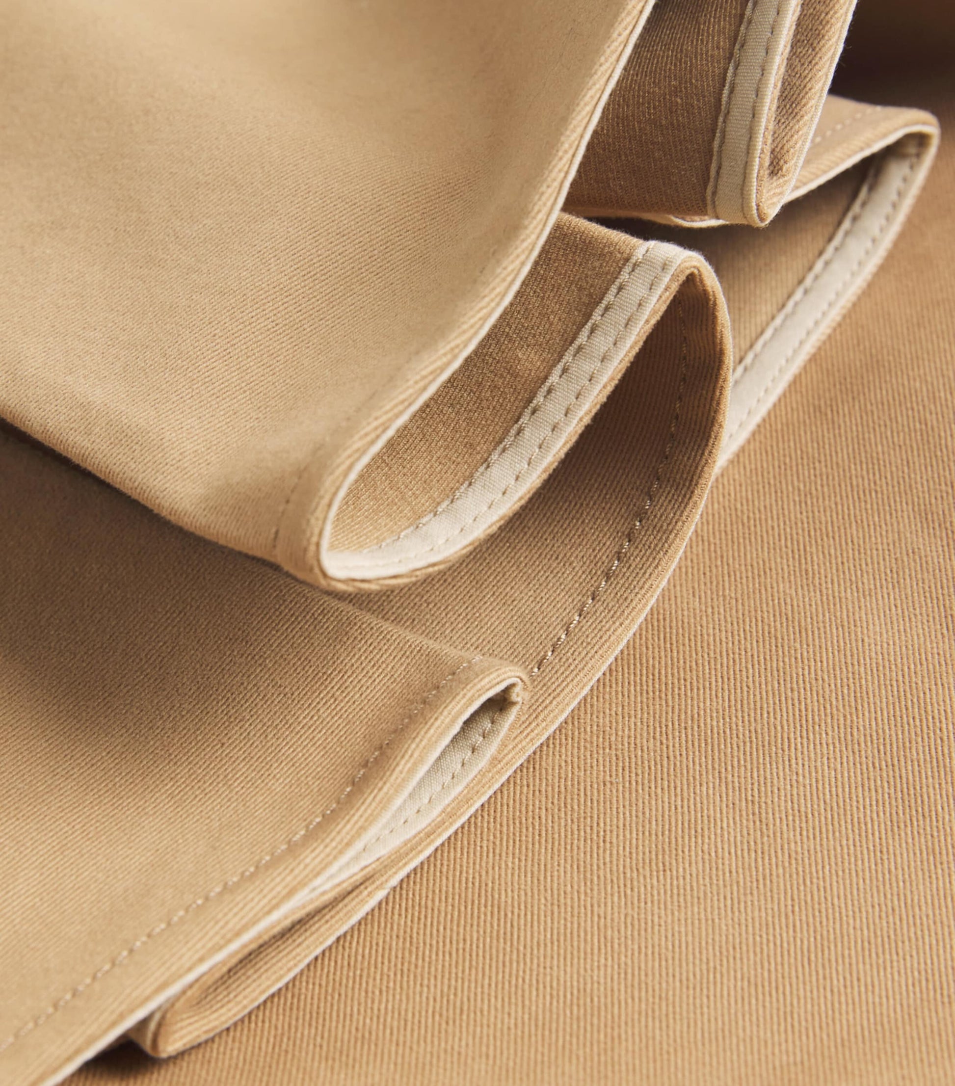 Stretch-Cotton Pleated Mini Skirt