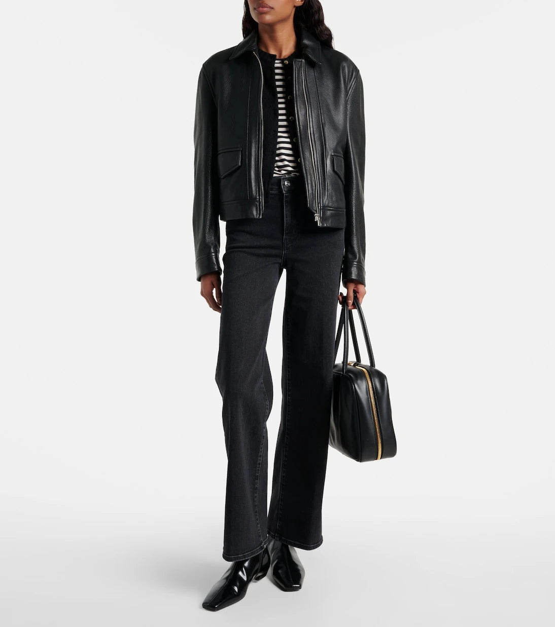 Frame - Le Slim Palazzo high-rise wide-leg jeans