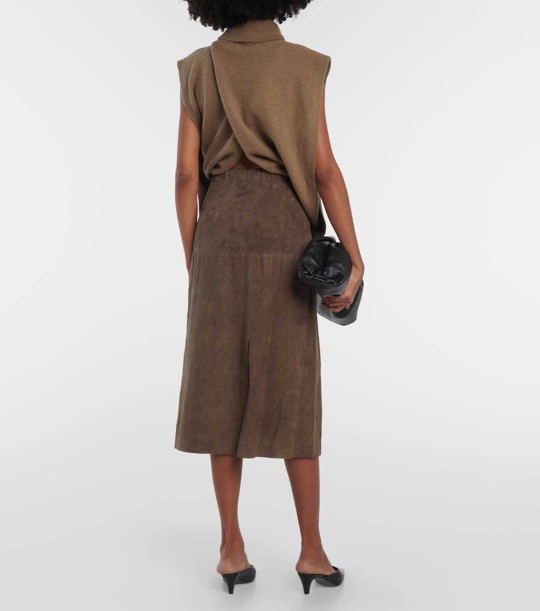 Joseph - Sacha suede midi skirt