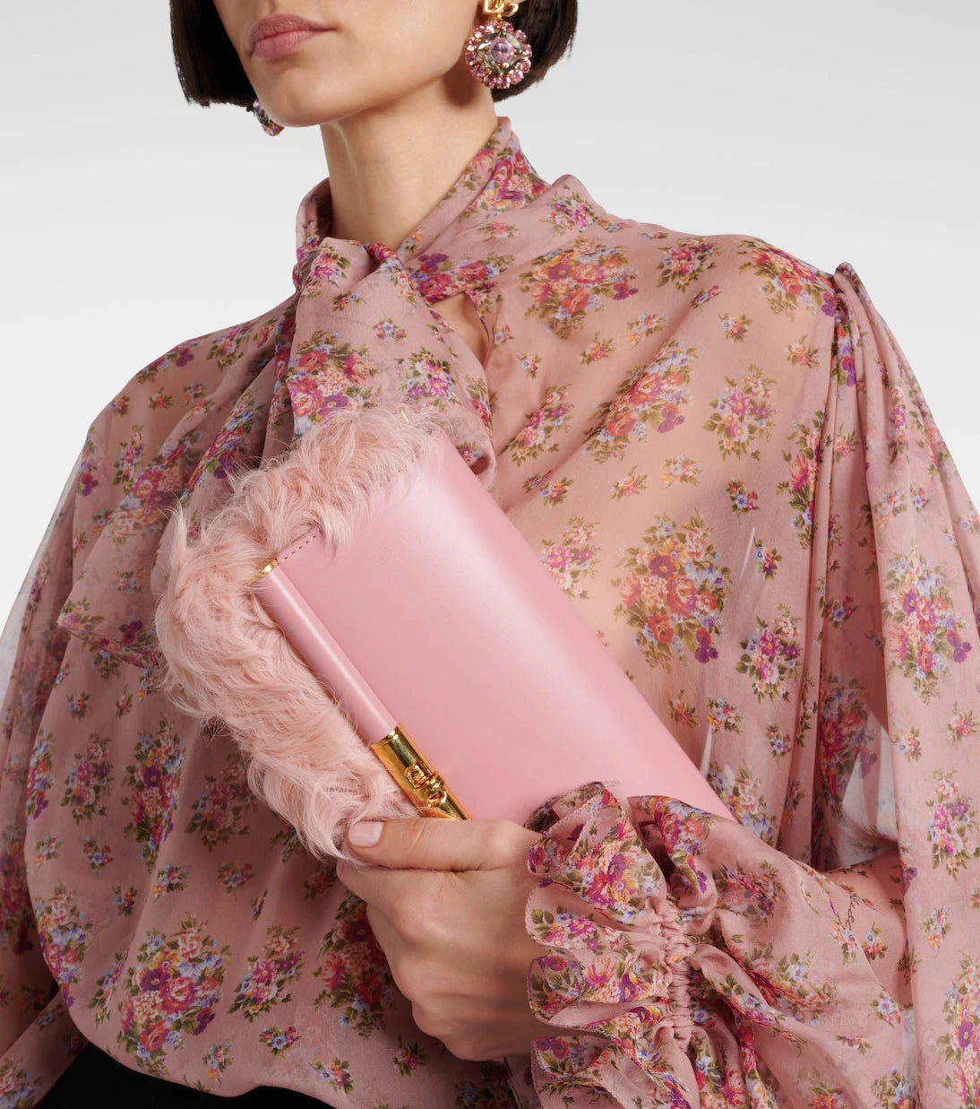Dolce&Gabbana - Marlene Small shearling shoulder bag