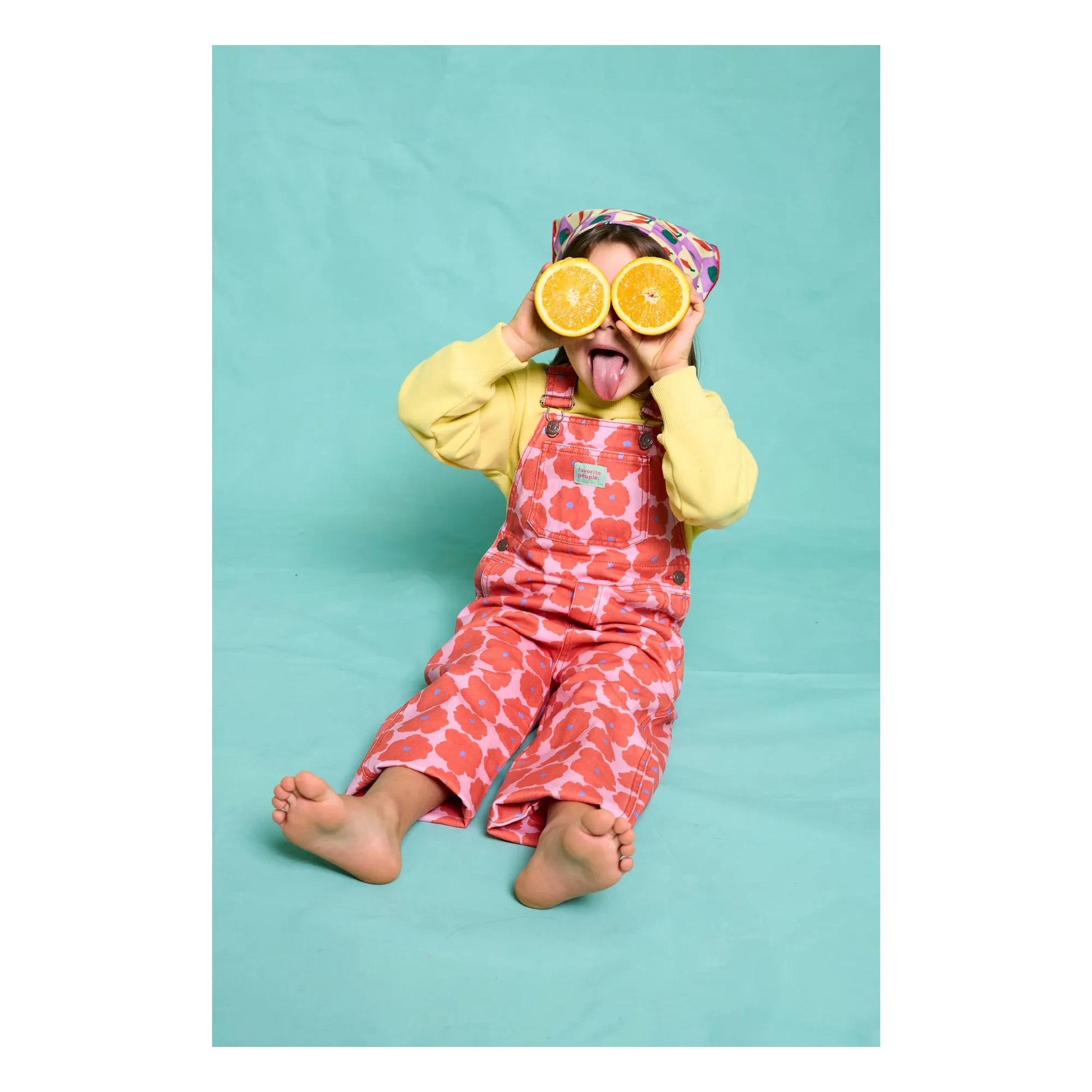 Favorite People - Napoli floral dungarees | Red