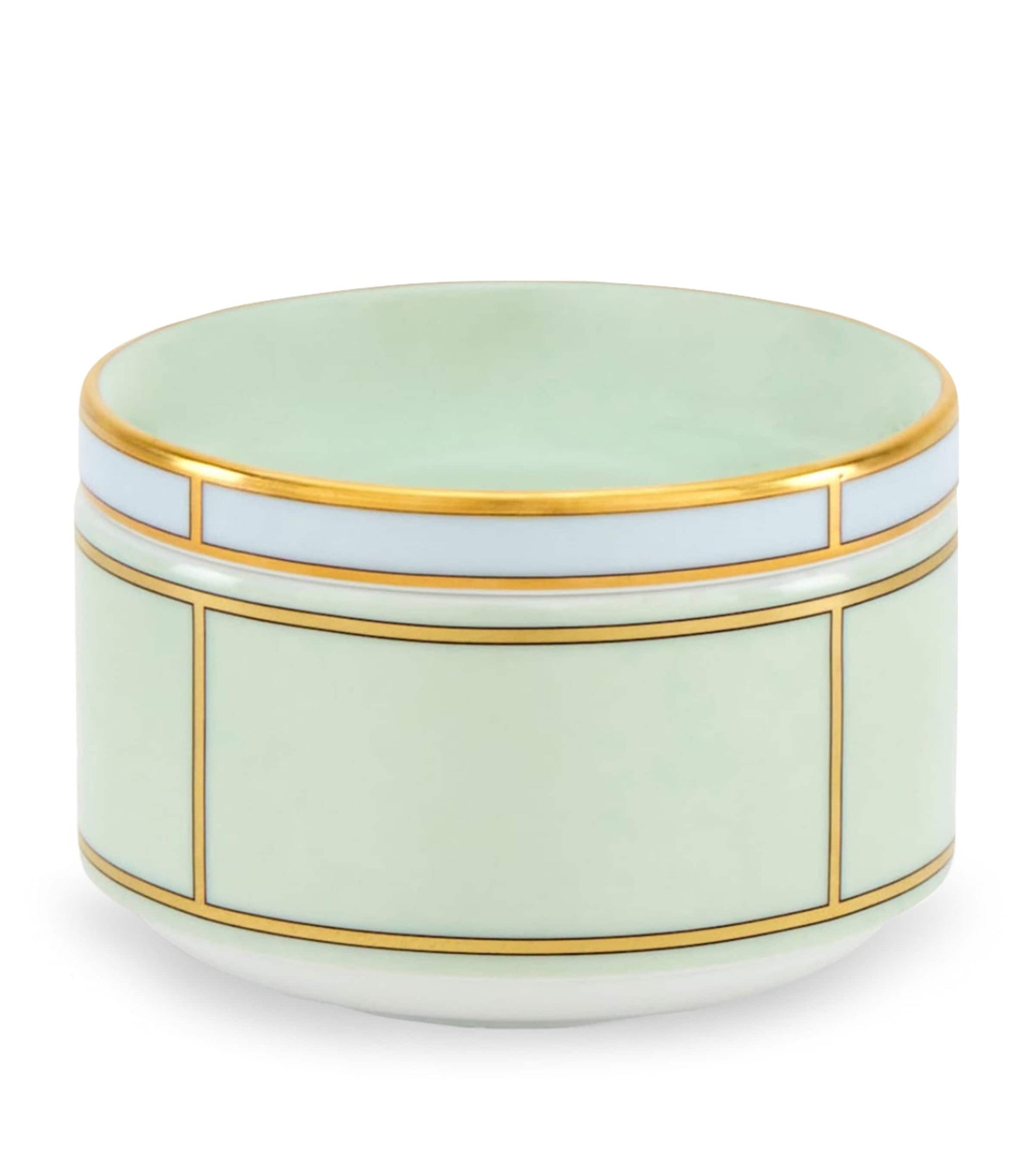 GINORI 1735 Porcelain Colonna Diva Verde Lidded Sugar Pot (10cm)