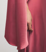 Pink Satin Asymmetric Gown