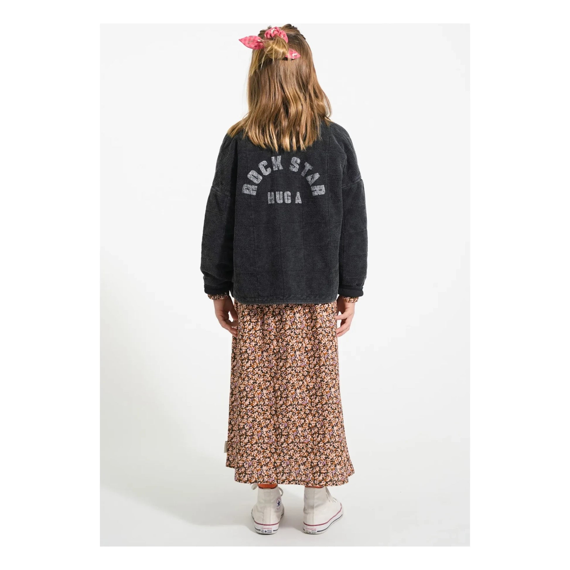 Piupiuchick - Blouse Volants Fleurie | Black
