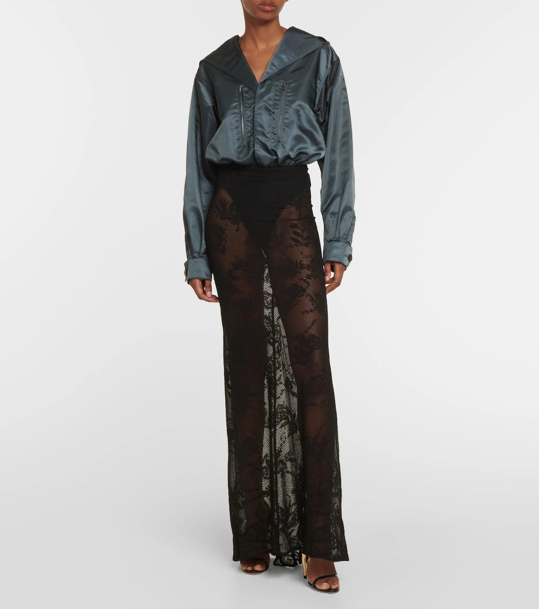 Alaïa - Hooded bodysuit