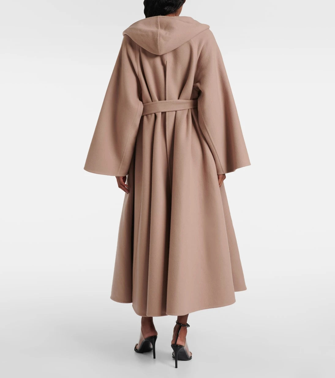 Alaïa - Wool and cashmere wrap coat