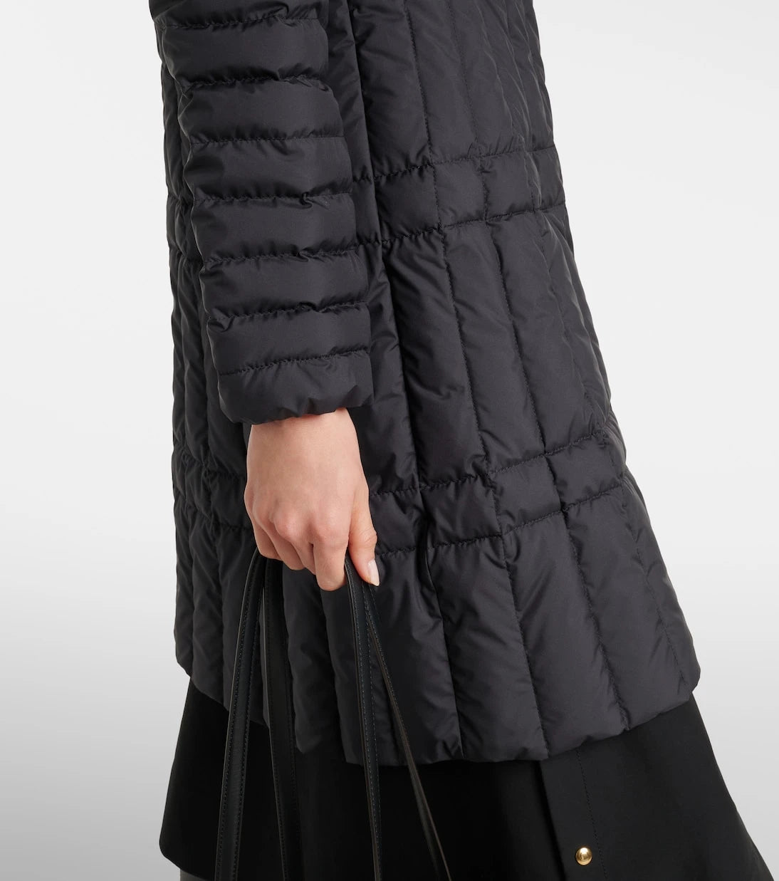 Moncler - Menthelong quilted down coat