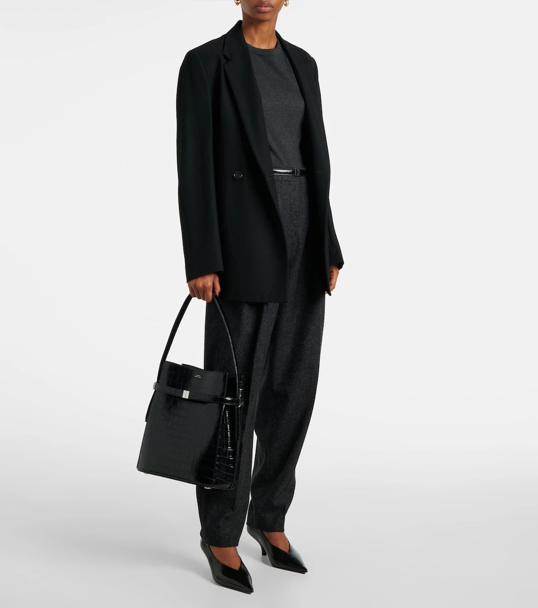 Toteme - بنطال تبريدي بقصة مدببة من مزيج الصوف
