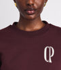 Claudie Pierlot Red Cotton-Blend Logo Sweatshirt