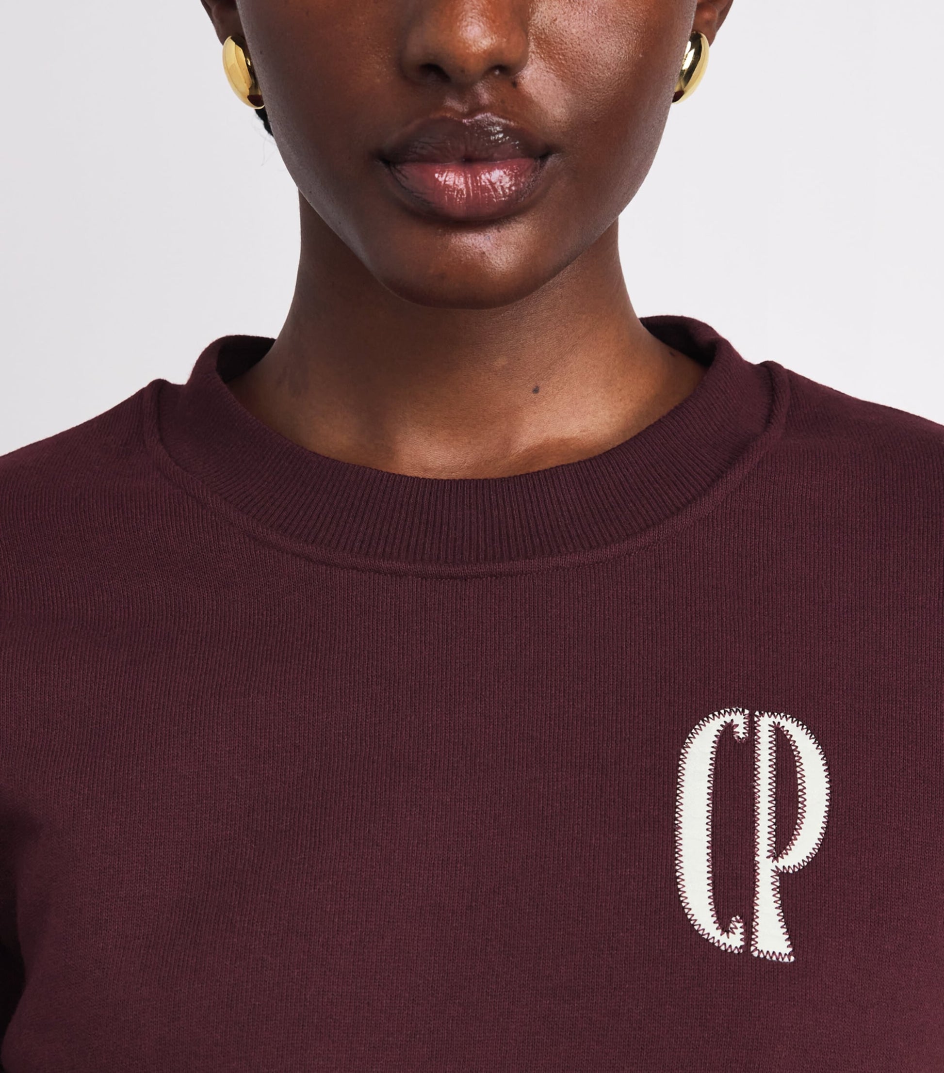 Claudie Pierlot Red Cotton-Blend Logo Sweatshirt