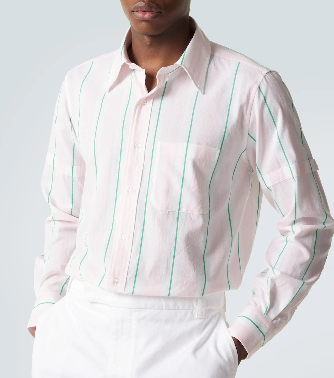Thom Browne - Striped cotton shirt