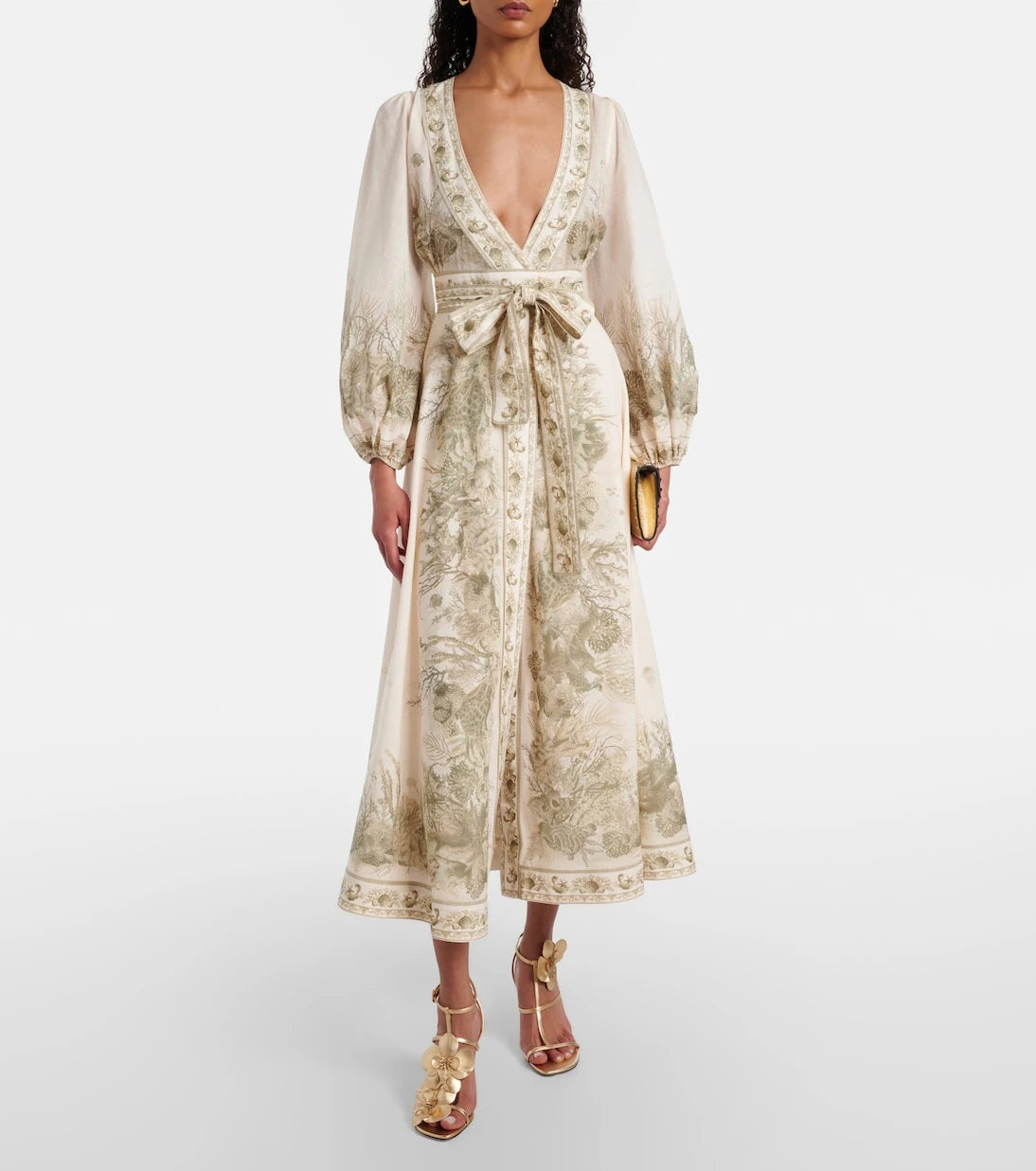 Zimmermann - Wanderlust printed cotton wrap dress