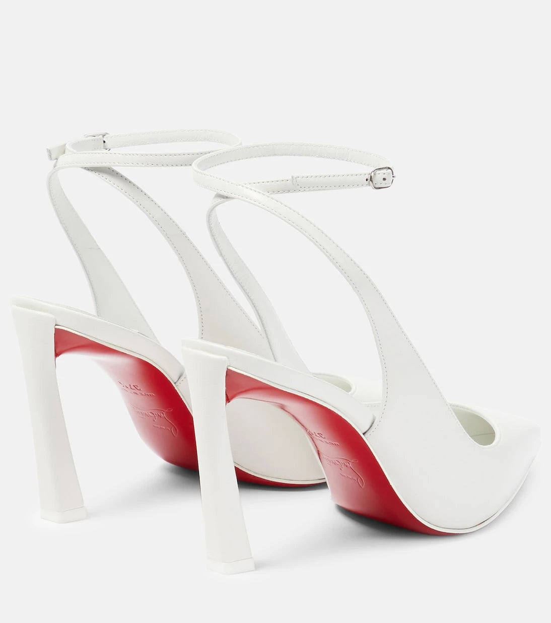 Christian Louboutin - حذاء كوندورا 85 بكعب عالٍ من الجلد وحزام خلفي