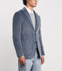 Eleventy Blue Cotton-Cashmere Corduroy Blazer