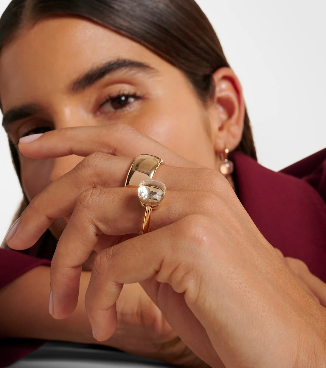 Pomellato - Nudo 18kt gold ring with topaz