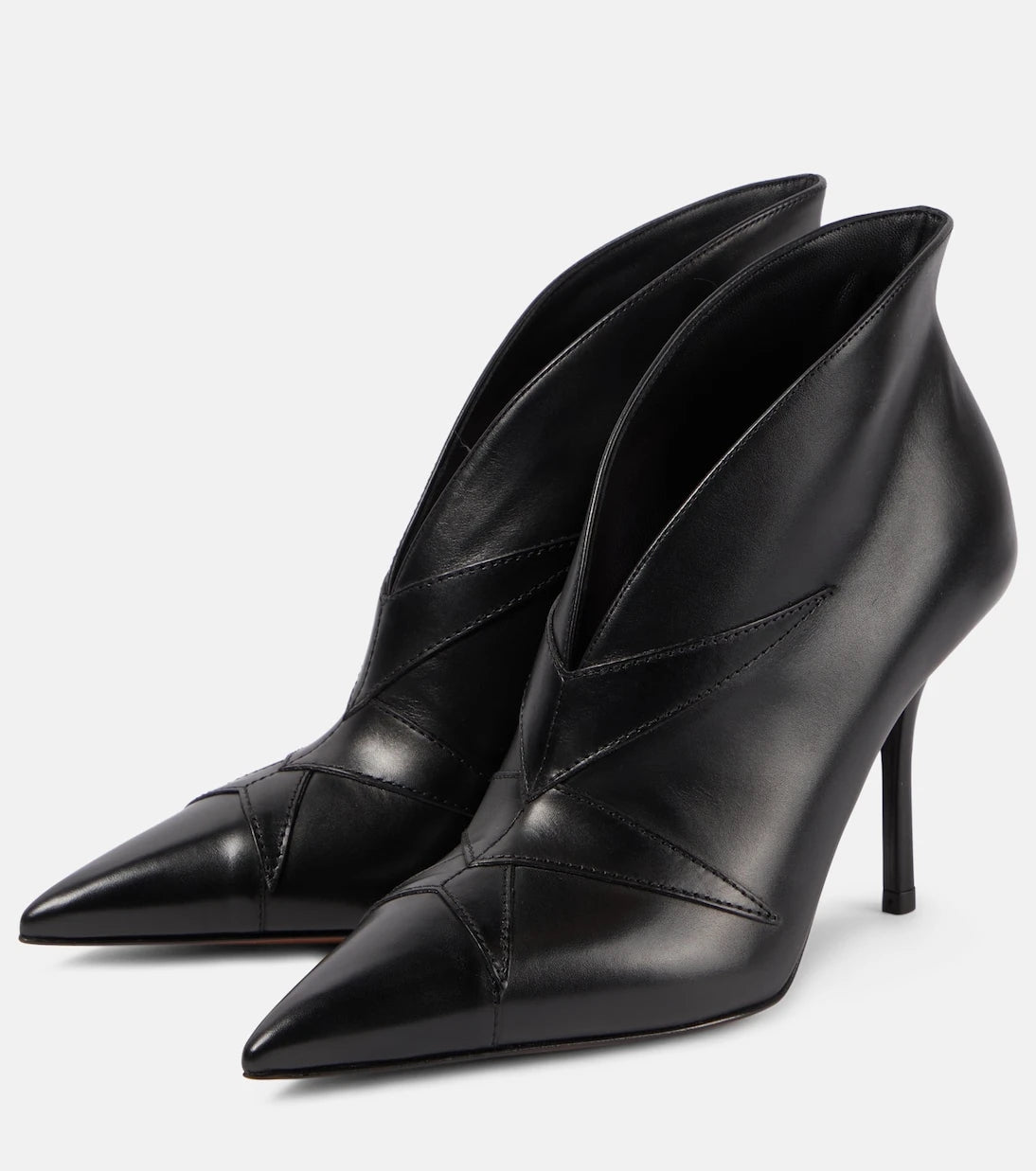 Alaïa - Leather ankle boots