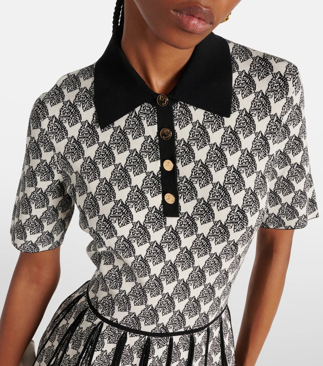 Tory Burch - Nalfred jacquard polo dress