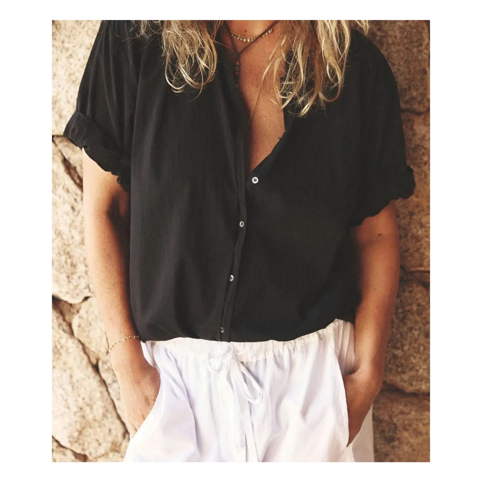 Xirena - Channing Cotton Poplin Shirt | Black