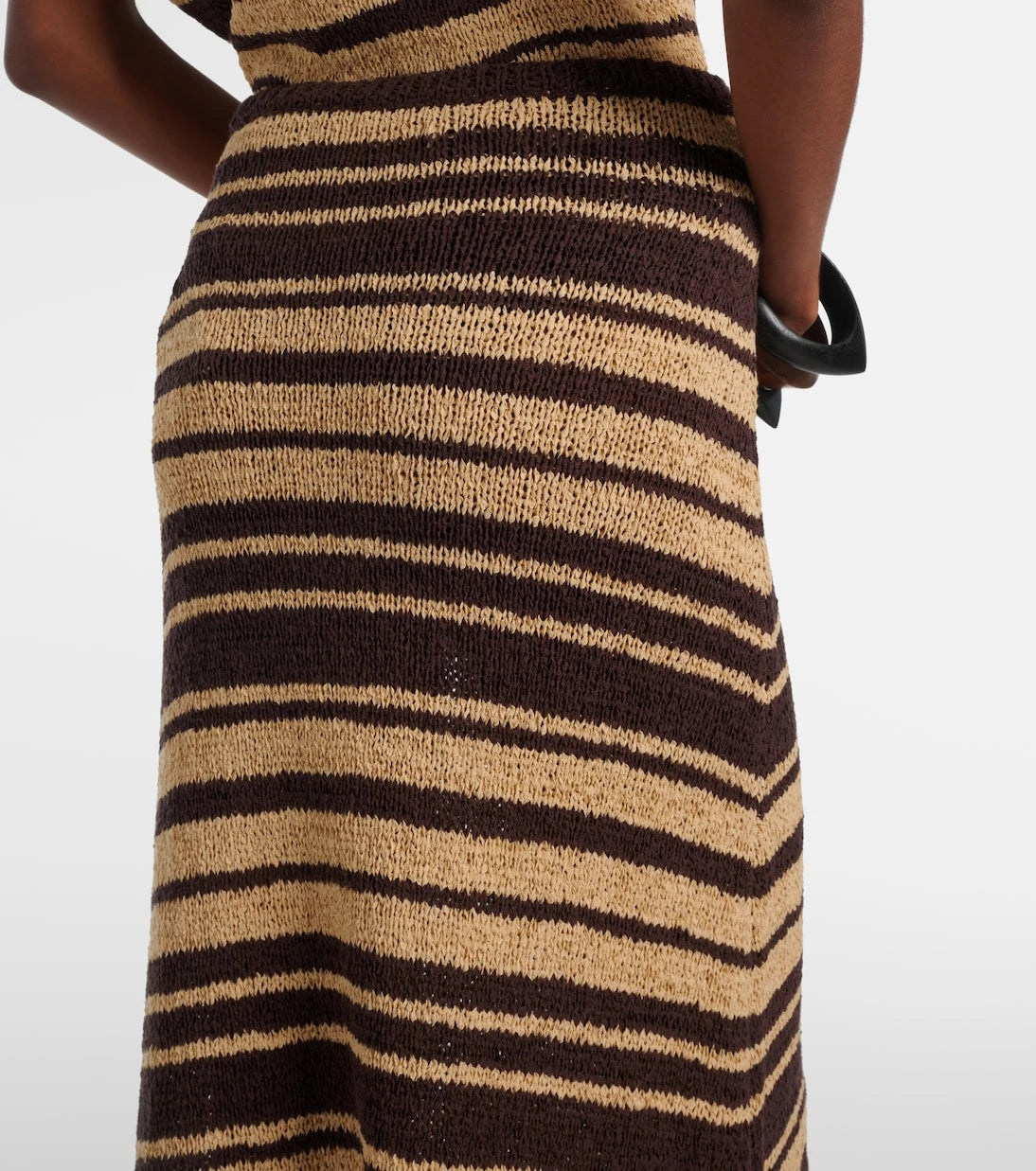 Faithfull - Micah striped cotton-blend maxi skirt
