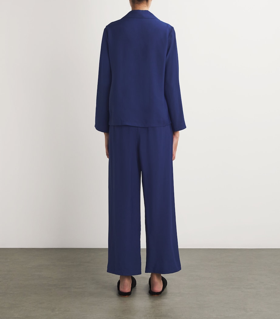 The Bow Pyjama Set Navy