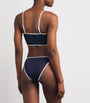 Navy Polo Pony Two-Tone Bikini Bottoms