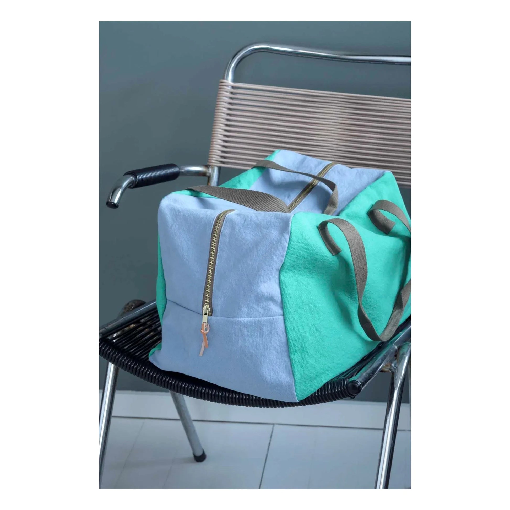 La cerise sur le gâteau - Tricolo weekend bag | Mint Green